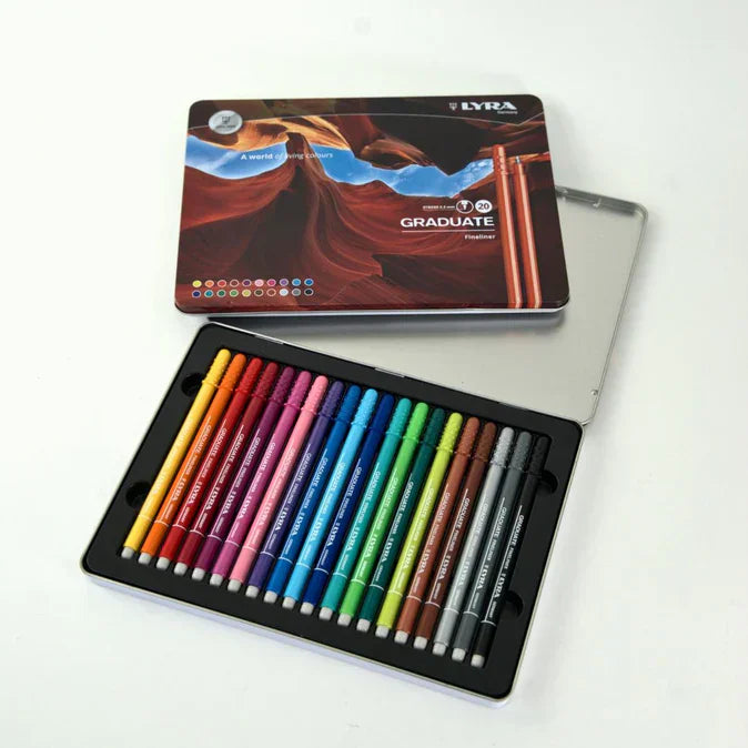 LYRA Lyra Graduate Fineliner Metal Tin Set 20pcs