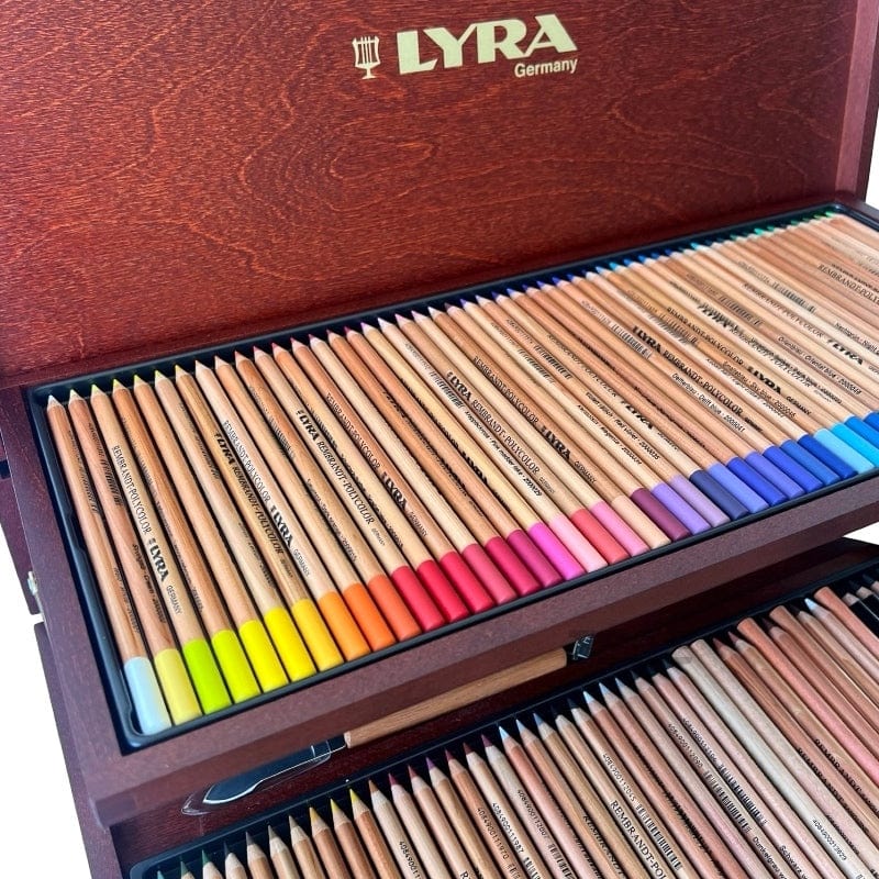 LYRA Lyra Rembrandt Polycolor Artist Atelier Wooden Box 106 pcs
