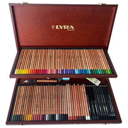 LYRA Lyra Rembrandt Polycolor Artist Atelier Wooden Box 106 pcs