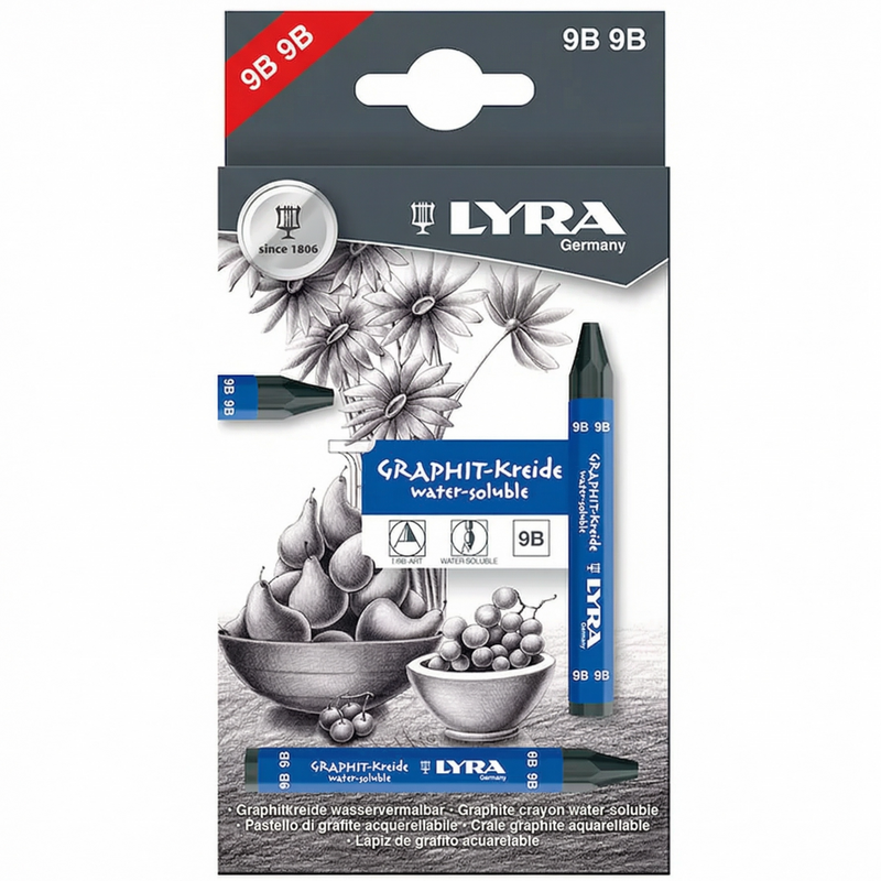 Lyra Water-Soluble Graphite Crayons