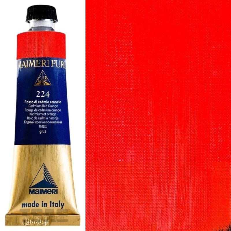 Maimeri Puro 224 Cadmium Red Orange 40ml