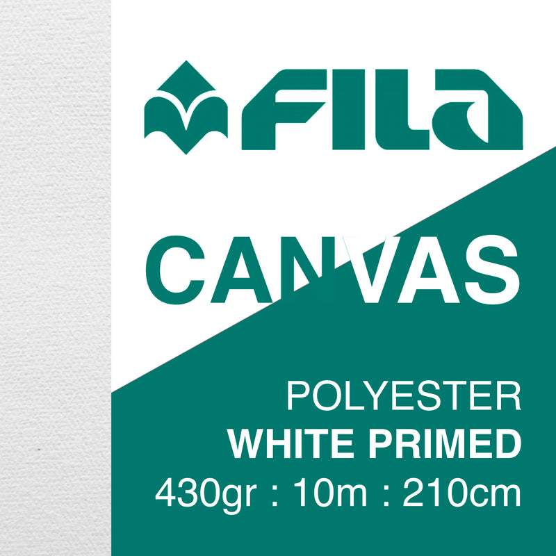Canvas Roll 430gsm Polyester White Primed 215cmx10m