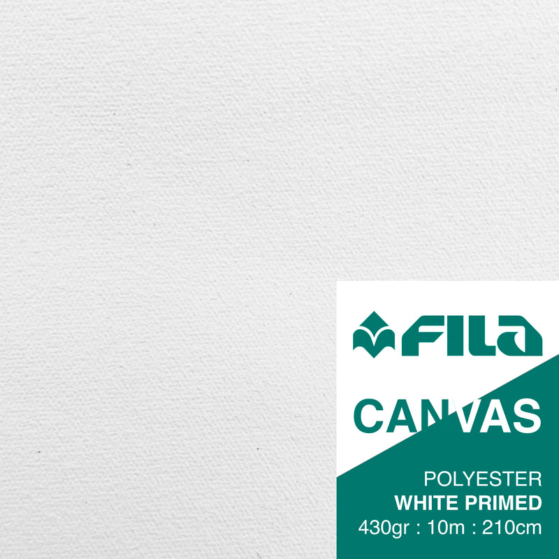Canvas Roll 430gsm Polyester White Primed 215cmx10m