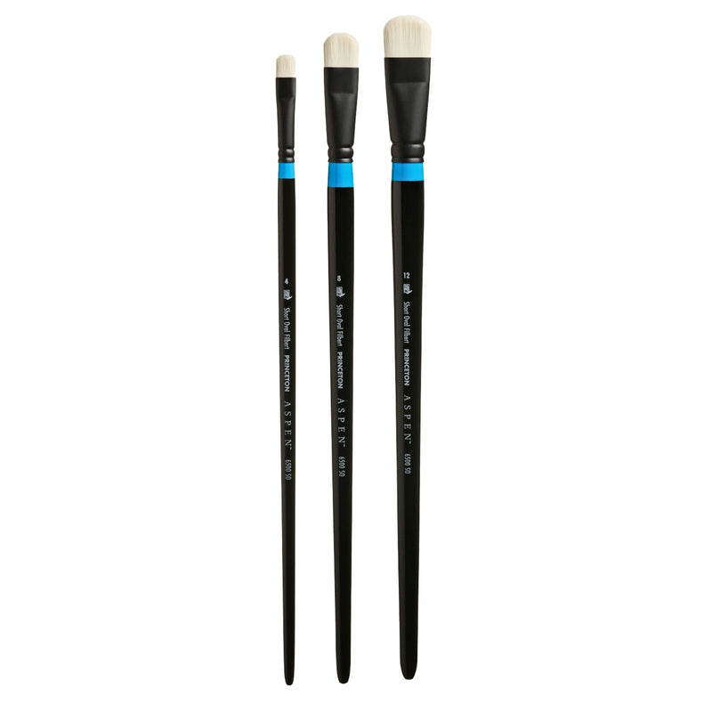 PRINCETON PRINCETON Princeton Aspen 6500 LH Short Oval Filbert