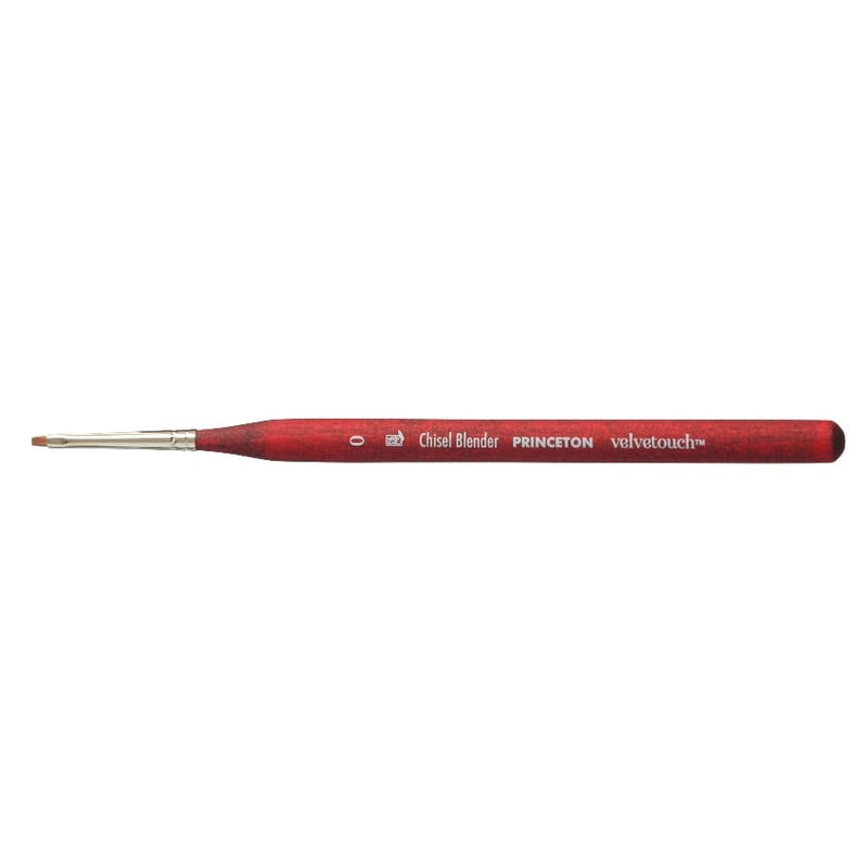 PRINCETON PRINCETON SH Mini Chisel Blender Size 0 Princeton Velvetouch 3950 SH Mini Chisel Blender Size 0
