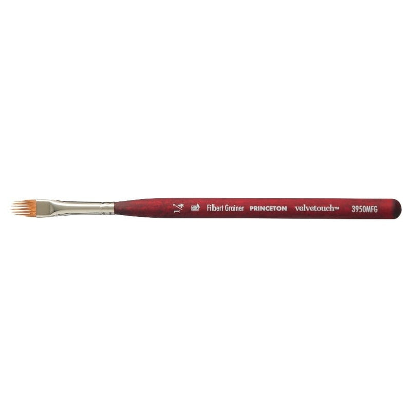 PRINCETON PRINCETON SH Mini Filbert Grainer Size 1/4IN Princeton Velvetouch 3950 SH Mini Filbert Grainer Size 1/4IN