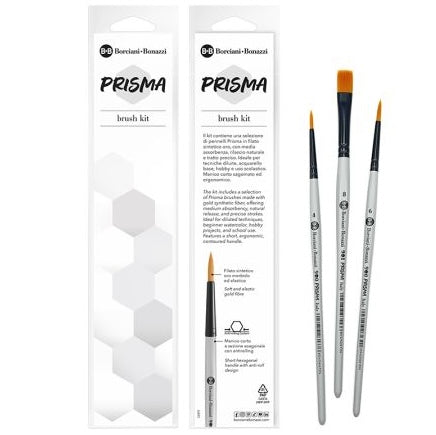 Borciani e Bonazzi Prisma Brush Kit 3 Pennelli