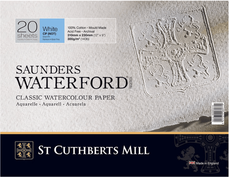 SAUNDERS SAUNDERS Cold Press / 23x31cm Saunders Waterford 300gsm Watercolour Blocks