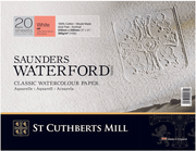 SAUNDERS SAUNDERS Hot Press / 23x31cm Saunders Waterford 300gsm Watercolour Blocks